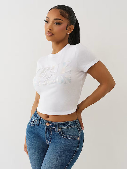 TR CRYSTAL HS BB TEE