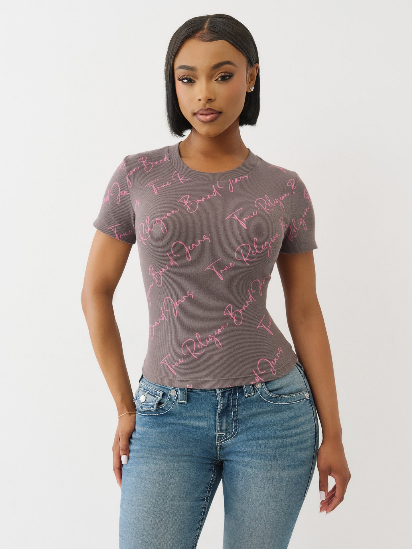 SCRIPT AOP RIB BB TEE