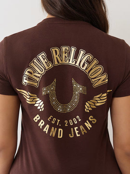 CRYSTAL HS WING CREW TEE