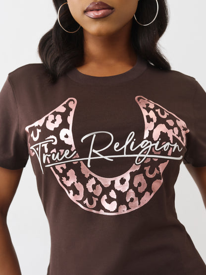 TR LEOPARD CREW TEE