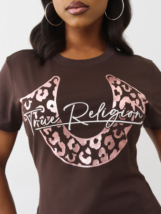 TR LEOPARD CREW TEE