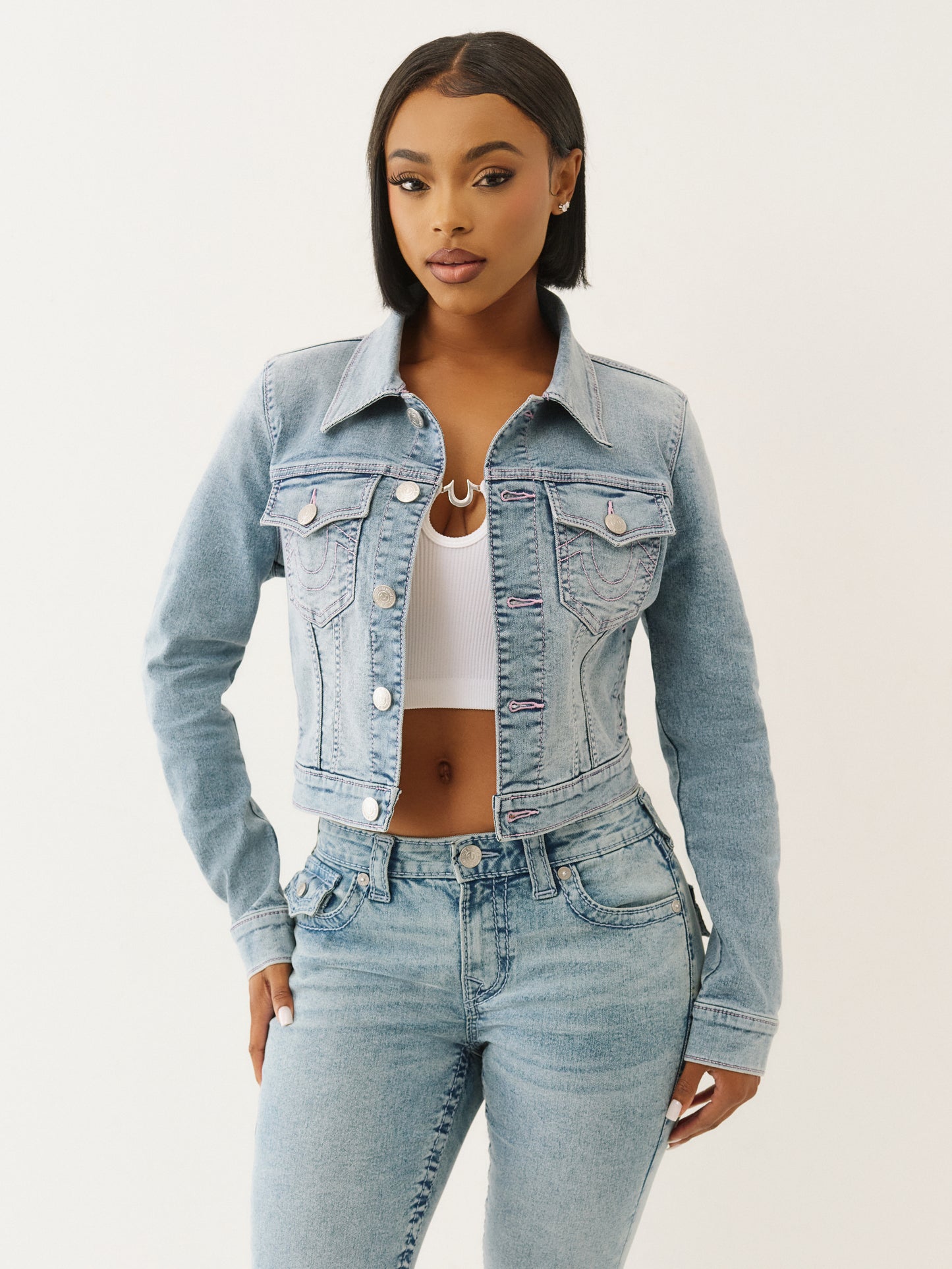 JESSE SN CROP TRUCKER JACKET
