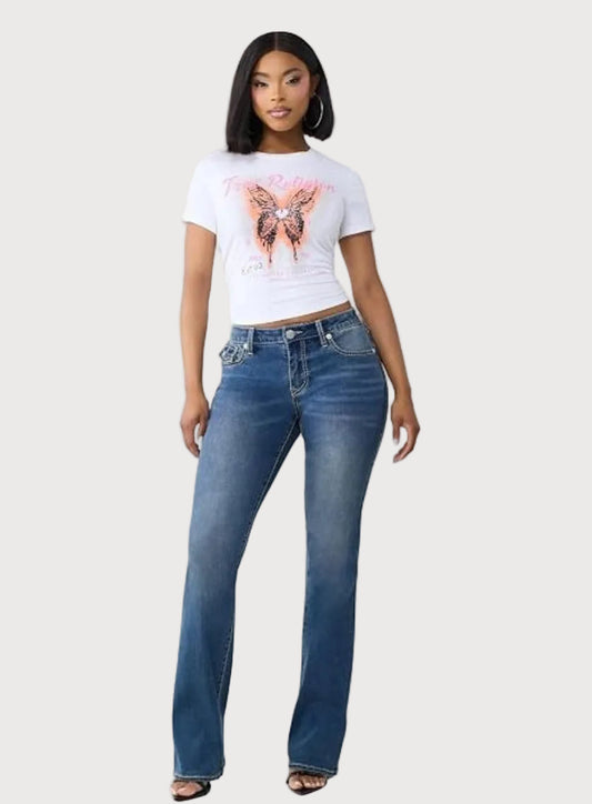 BECCA BIG T FLAP BOOTCUT