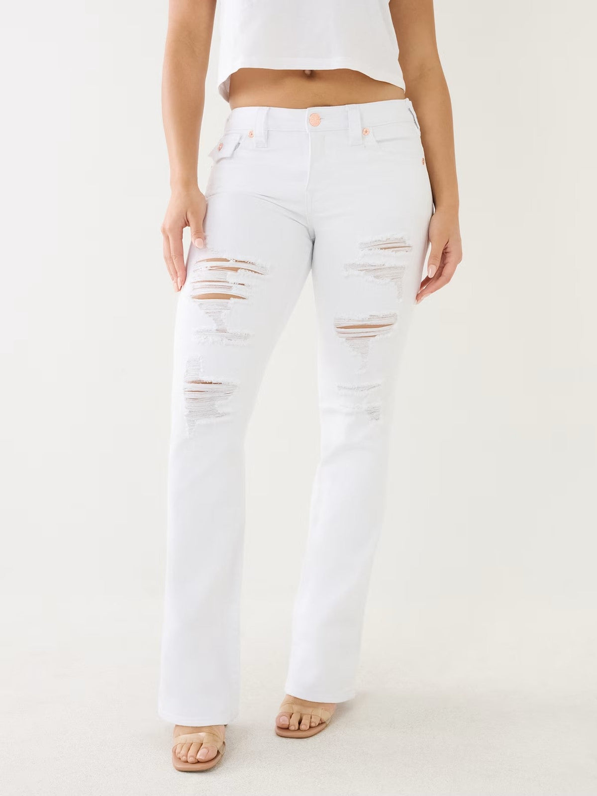 BECCA MID RISE BOOT CUT FLAP