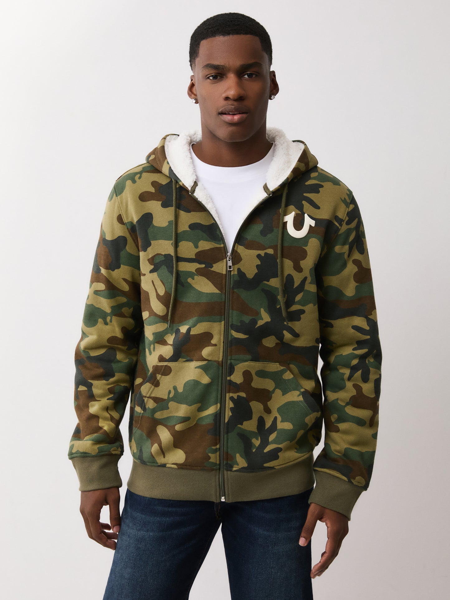 BUDDHA SHERPA ZIP HOODIE