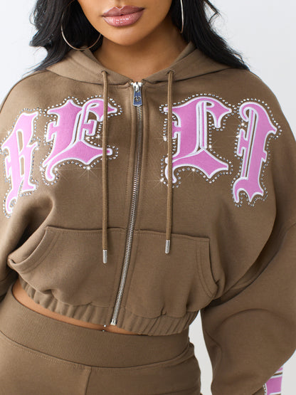 CRYSTAL PATCHED RELAXED GF ZIP