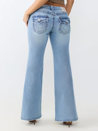 LR RELAXED BOOTCUT BIG T FLAP