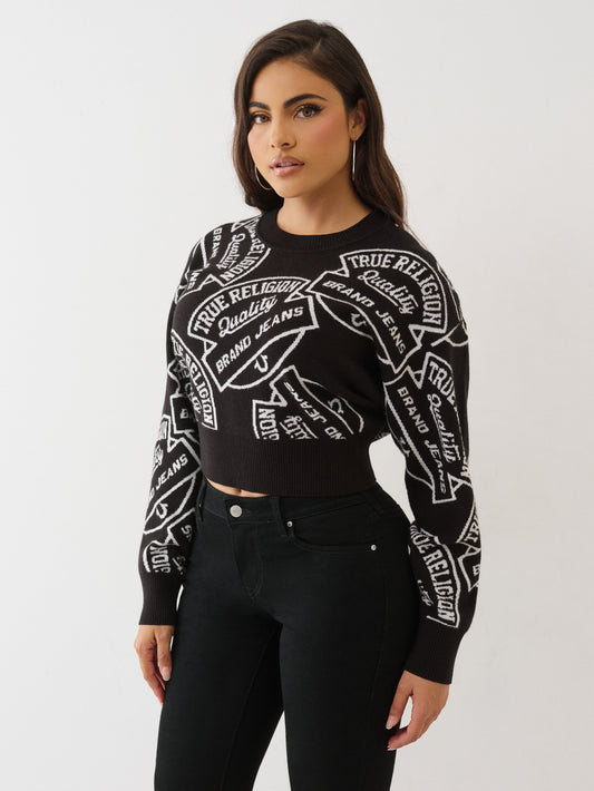 TRBJ JAQUARD SWEATER