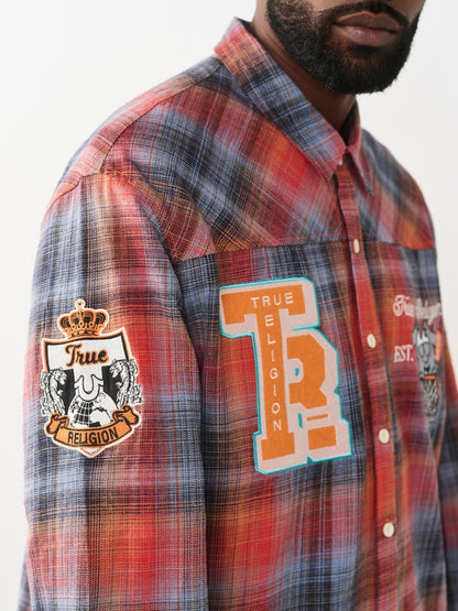LS FLANNEL PATCH SHIRT