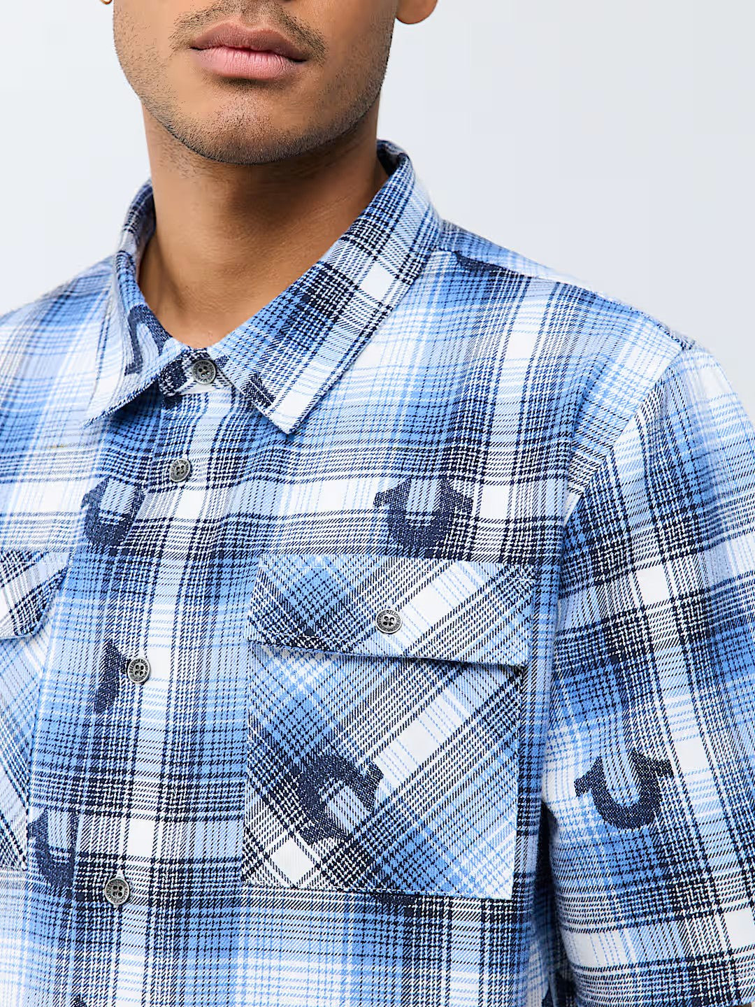 LT WT FLANNEL SS SHIRT