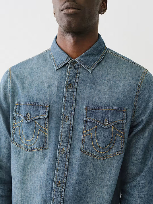 HS CHAMBRAY LS SHIRT