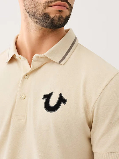 JV TIPPED LOGO RELAXED POLO - TRUE RELIGION MEXICO