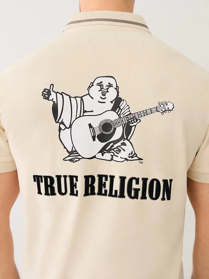 JV TIPPED LOGO RELAXED POLO - TRUE RELIGION MEXICO