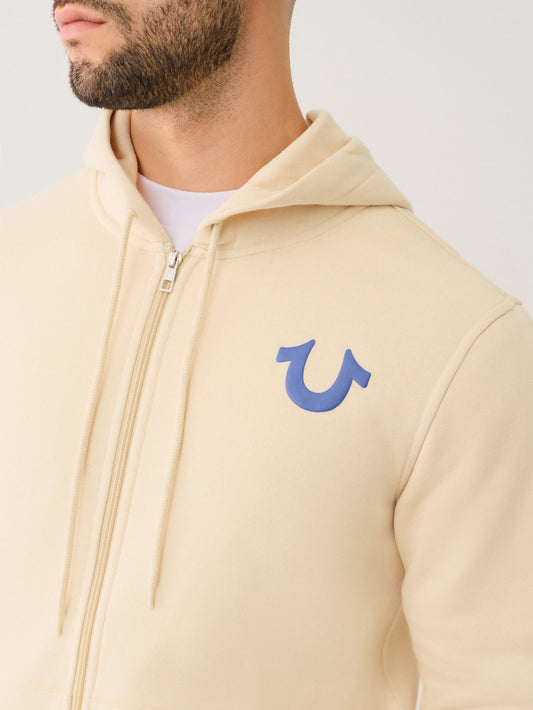 OVERLAP BUDDHA ZIP HOODIE