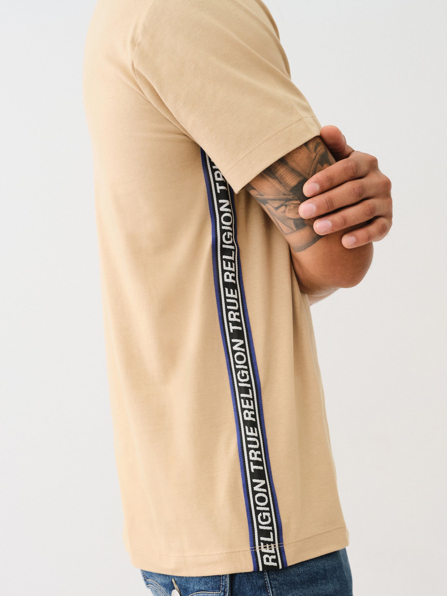 TR CONTRAST SS TAPING TEE