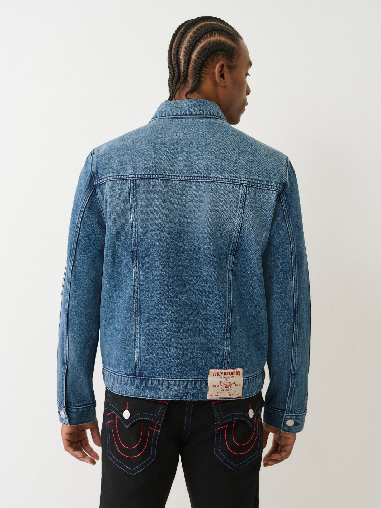 LOGO TAPING DENIM SN JACKET