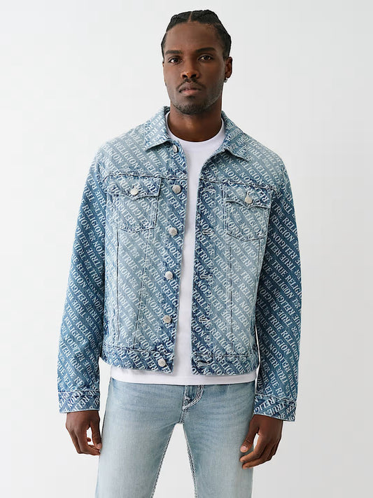 AOP LOGO DENIM SN JACKET