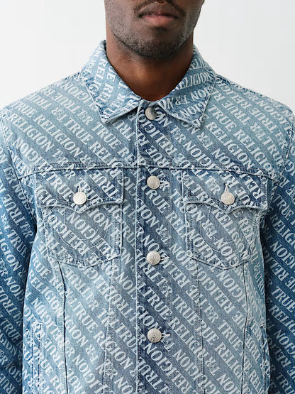 AOP LOGO DENIM SN JACKET