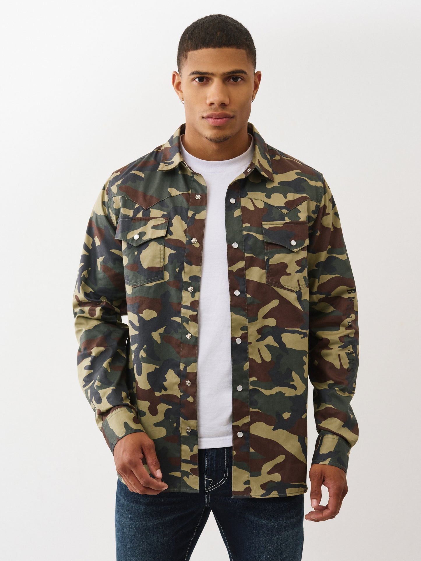 TRBJ LS WESTERN CAMO SHIRT
