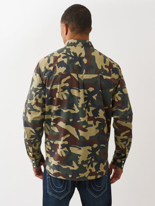 TRBJ LS WESTERN CAMO SHIRT