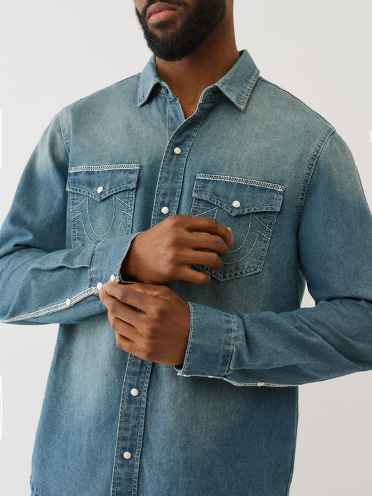 HS CHAMBRAY LS SHIRT