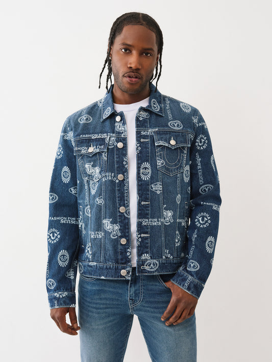 AOP LOGO DENIM SN JACKET