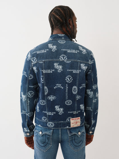 AOP LOGO DENIM SN JACKET