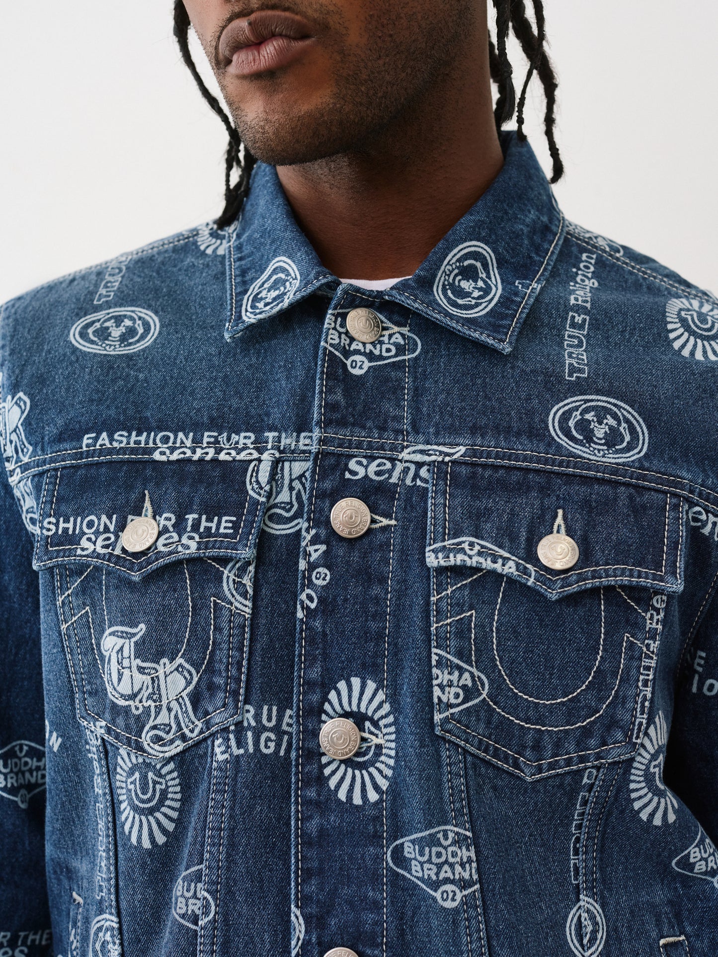 AOP LOGO DENIM SN JACKET