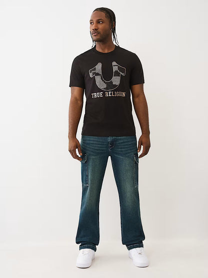 DENIM CARGO PANTS