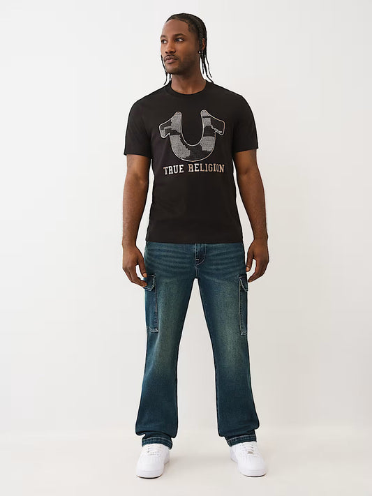 DENIM CARGO PANTS