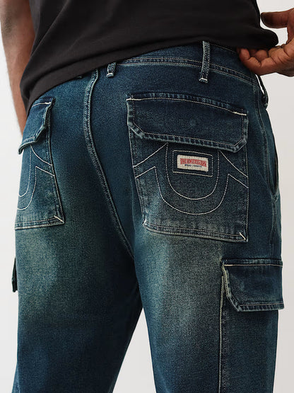 DENIM CARGO PANTS
