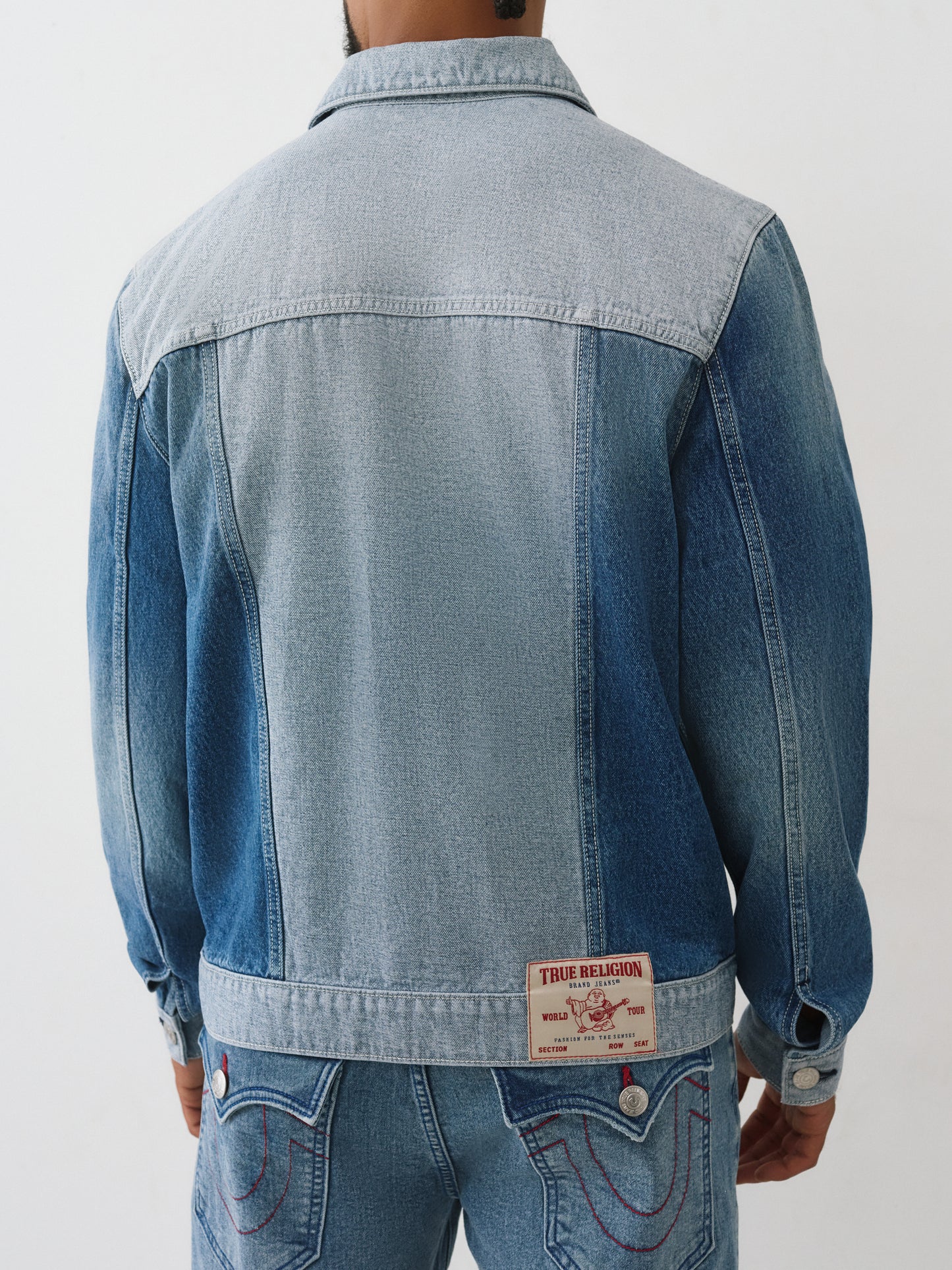 REVERSE DENIM TRUCKER JACKET