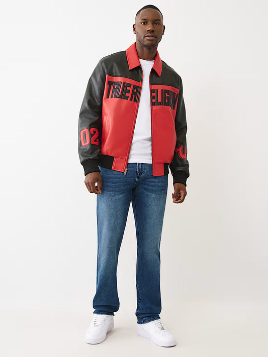 PU LEATHER RACING JACKET
