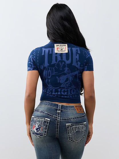 CRYSTAL TR LOGO TIMELESS TEE