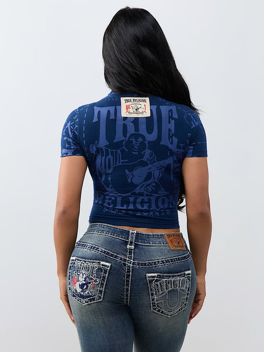 CRYSTAL TR LOGO TIMELESS TEE