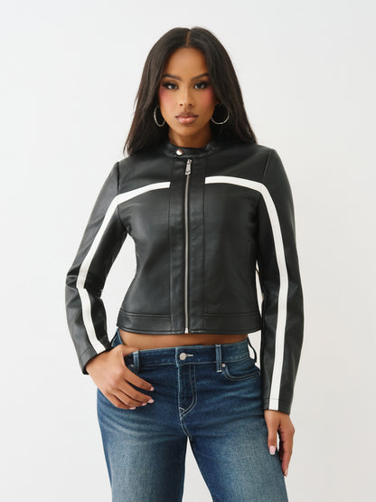 CROPPED BIKER JACKET