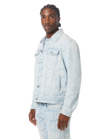 JESSE SN AOP TRUCKER JACKET