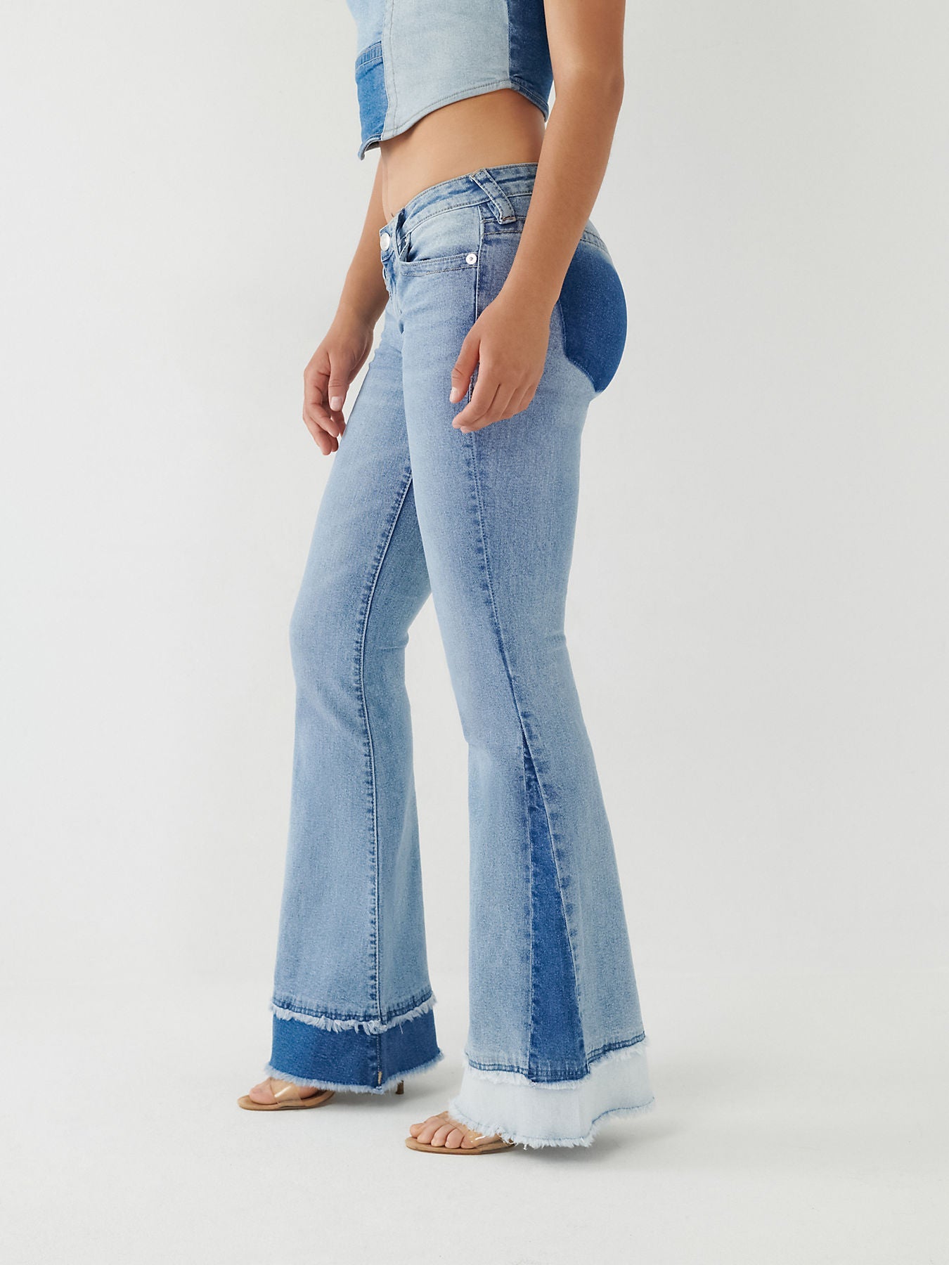 PANELED CARRIE LOW RISE FLARE