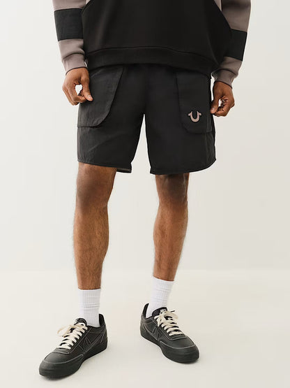 CURVED NYLON SHORT