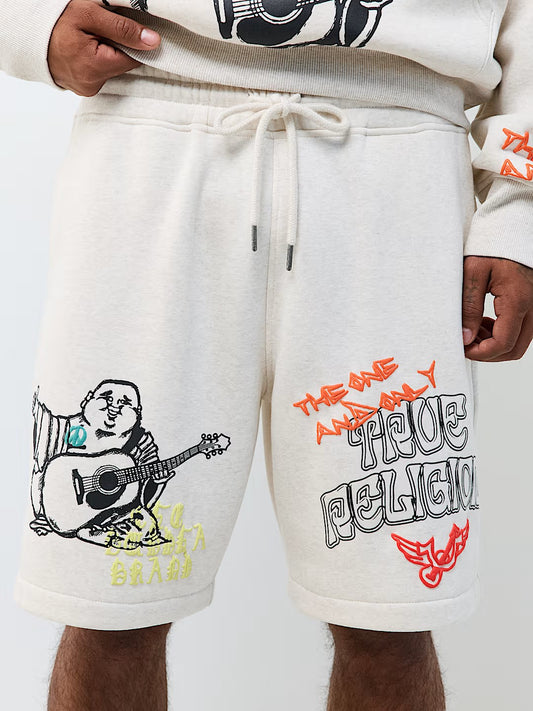 SKETCHED LOGO FLEECE SHORT
