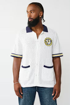 SS HORSESHOE CREST KNIT SHIRT