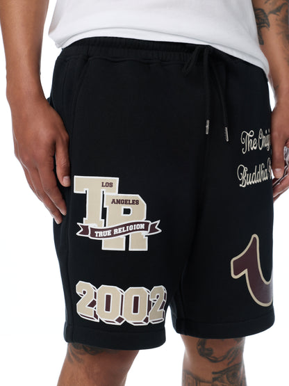 COLLEGIATE LOGO FLEECE SHORTS