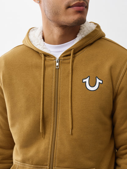 BUDDHA SHERPA ZIP HOODIE