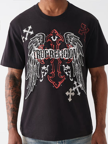 SS WINGED CROSS TEE