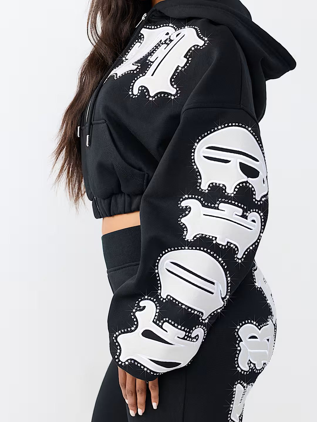 CRYSTAL PATCHED RELAXED GF ZIP