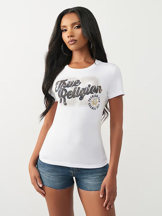 CRYSTAL HS CREW TEE