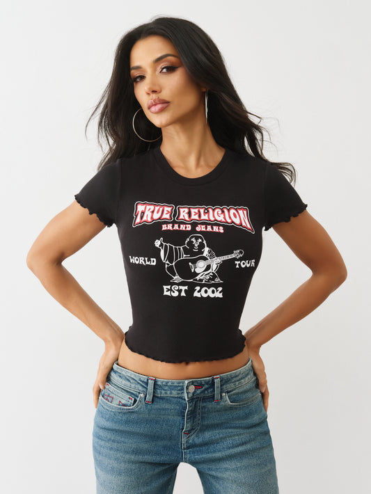 LETTUCE RIB TR BUDDHA BABY TEE