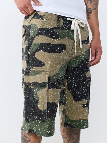SN BAGGY CRYSTAL CARGO SHORT