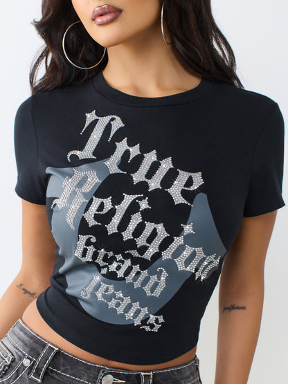 CRYSTAL HS  BABY TEE