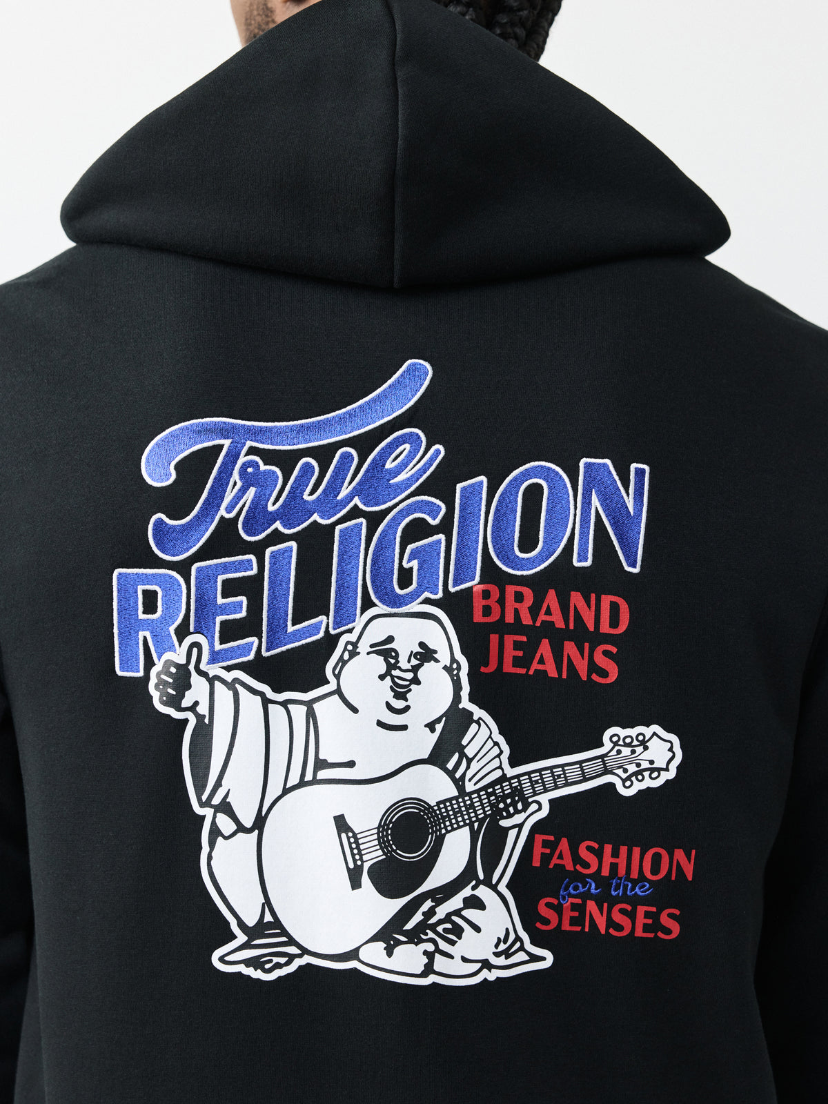 DIAGONAL MATCH ZIP HOODIE